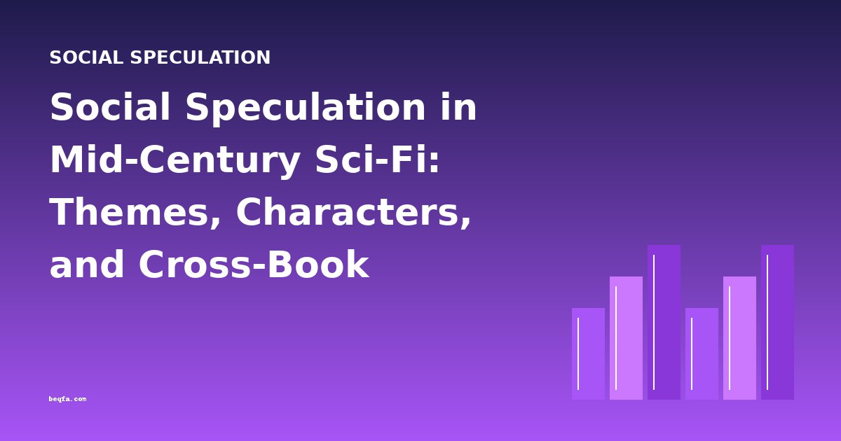 Social Speculation in Mid-Century Sci-Fi: Themes, Characters, and Cross-Book Analysis