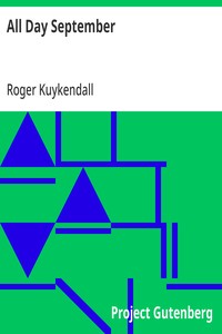 Cover of All Day September — Text and Context