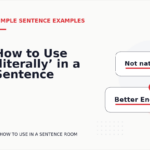 How to Use ‘literally’ in a Sentence
