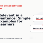 Relevant in a Sentence: Simple Examples for Learners