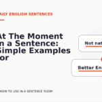 At The Moment in a Sentence: Simple Examples for Learners