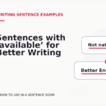 Sentences with ‘available’ for Better Writing