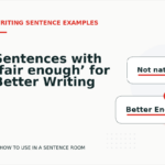 Sentences with ‘fair enough’ for Better Writing