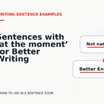 Sentences with ‘at the moment’ for Better Writing